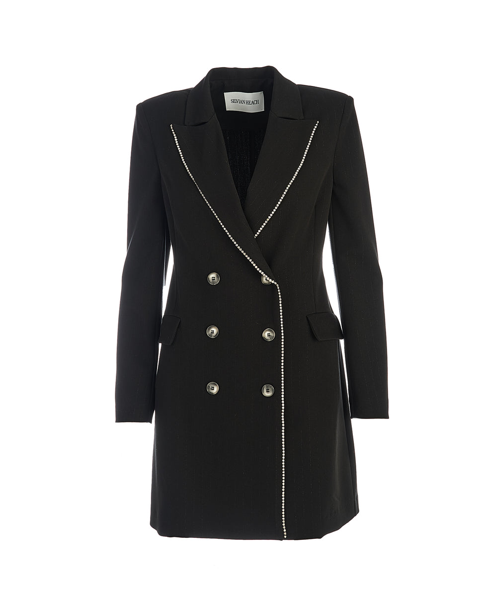 Abito blazer doppiopetto con strass - Silvianheach