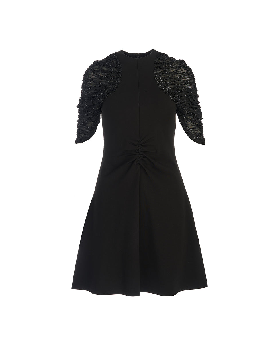 Abito mini con maniche drappeggiate - Silvianheach