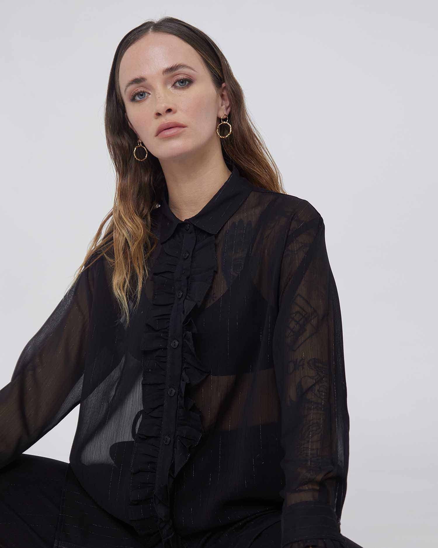Blusa lunga semitrasparente - Silvianheach