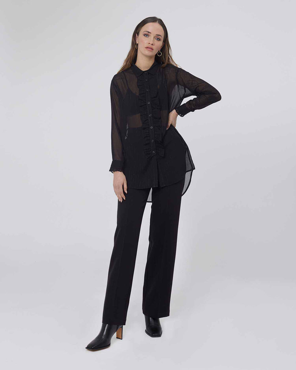 Blusa lunga semitrasparente - Silvianheach