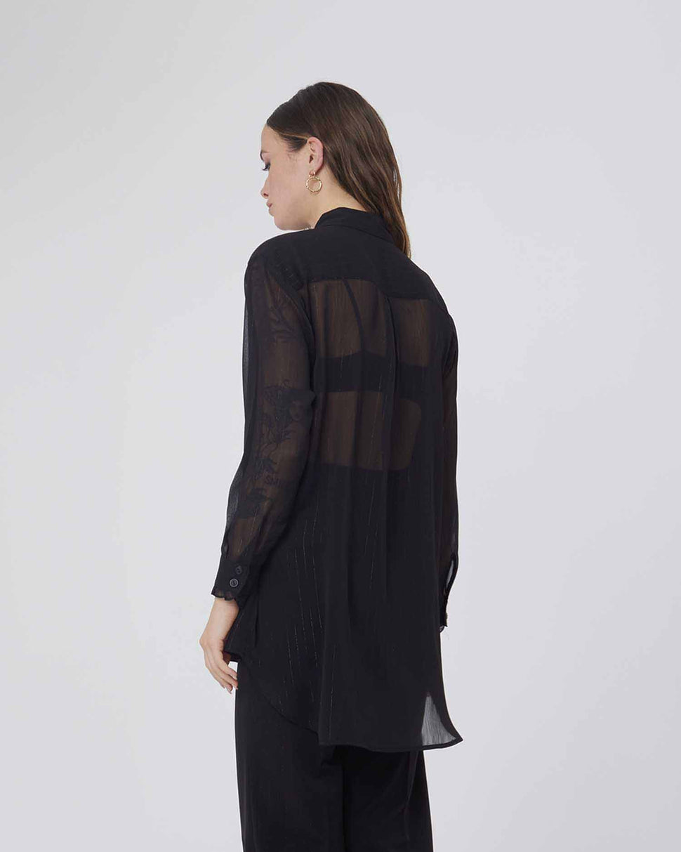 Blusa lunga semitrasparente - Silvianheach