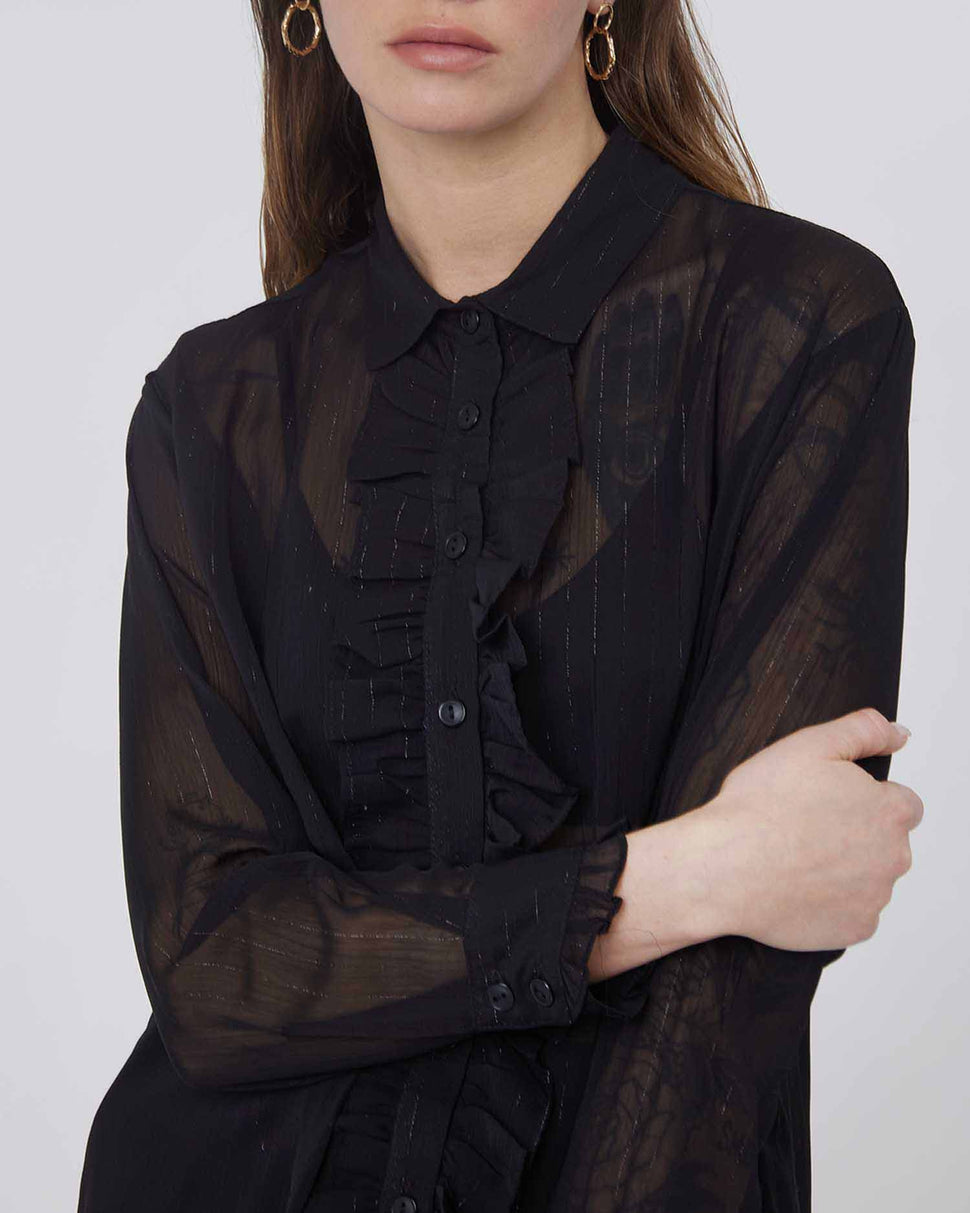 Blusa lunga semitrasparente - Silvianheach