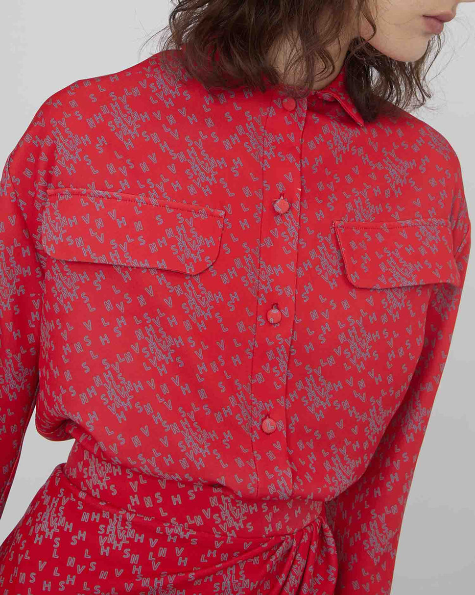 Camicia con stampa e taschine - Silvianheach