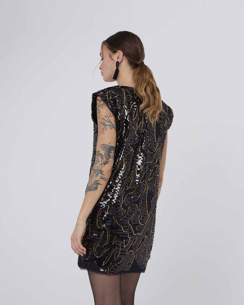 Abito corto in paillettes - Silvianheach