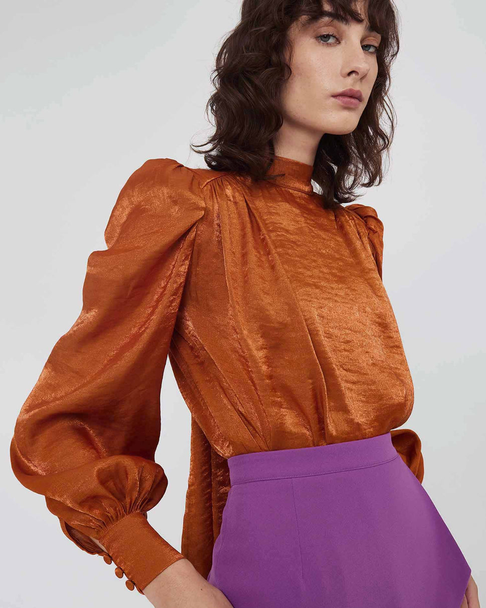 Blusa con manica a palloncino - Silvianheach
