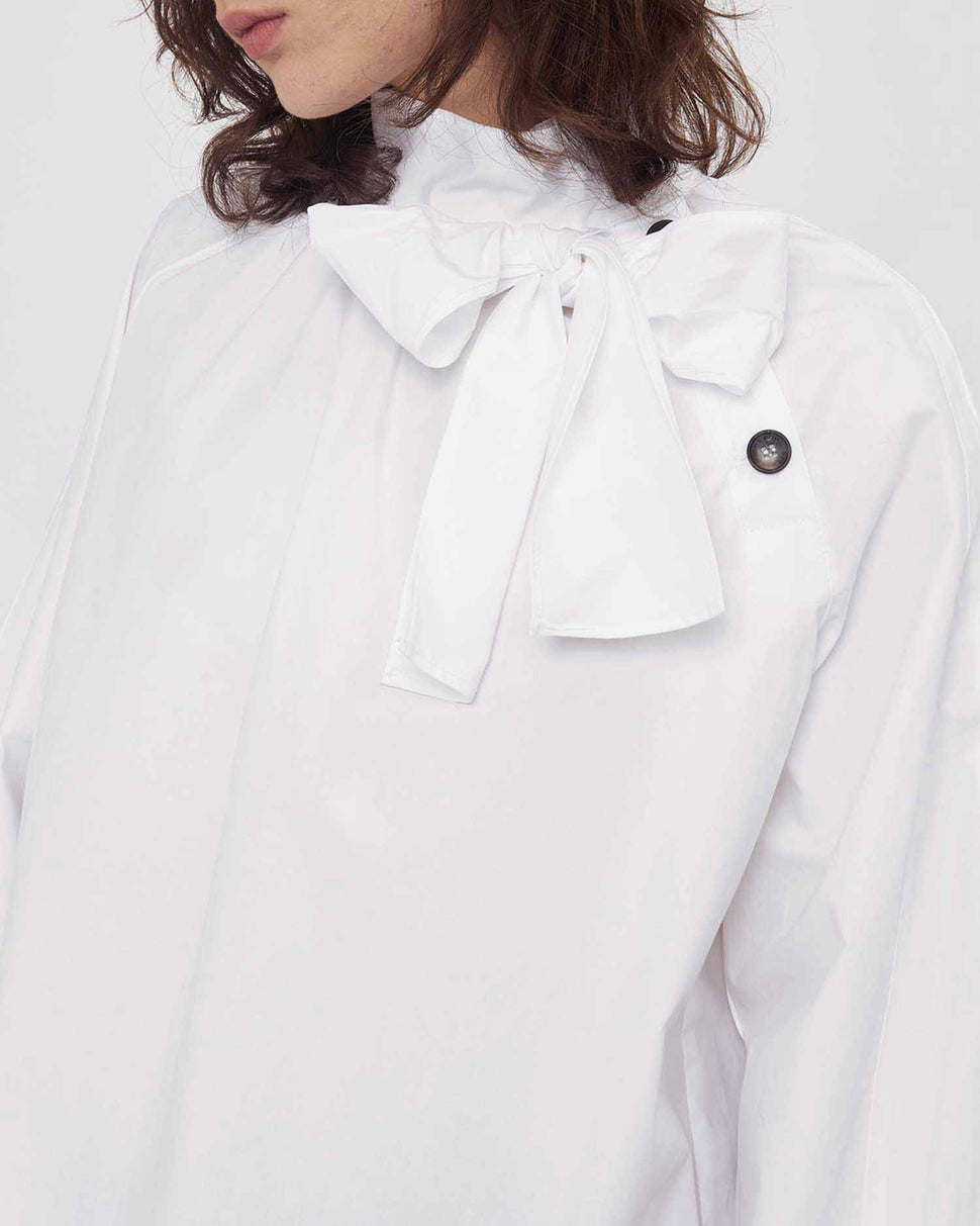 Blusa con fiocco al collo - Silvianheach