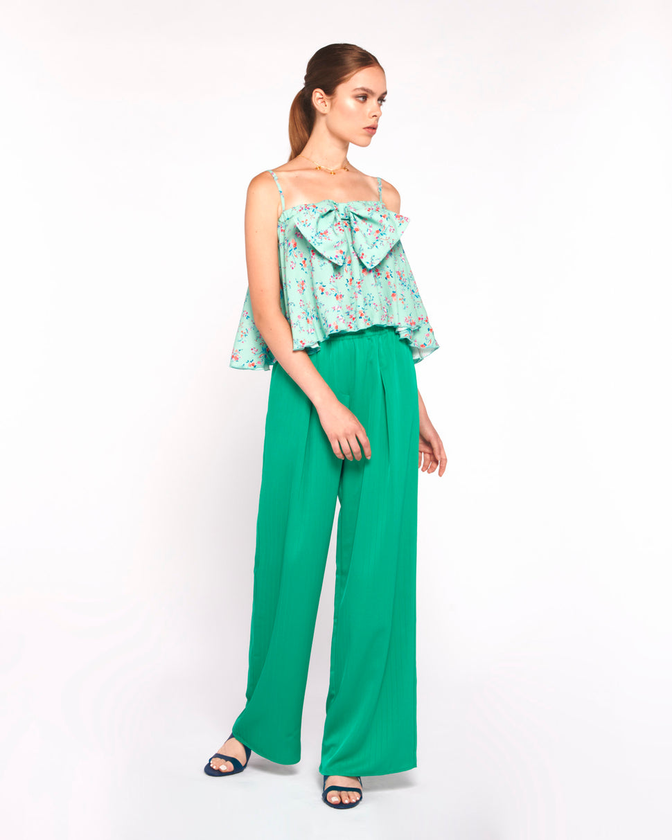 TOP FANTASIA FLOREALE CON FIOCCO - Silvianheach