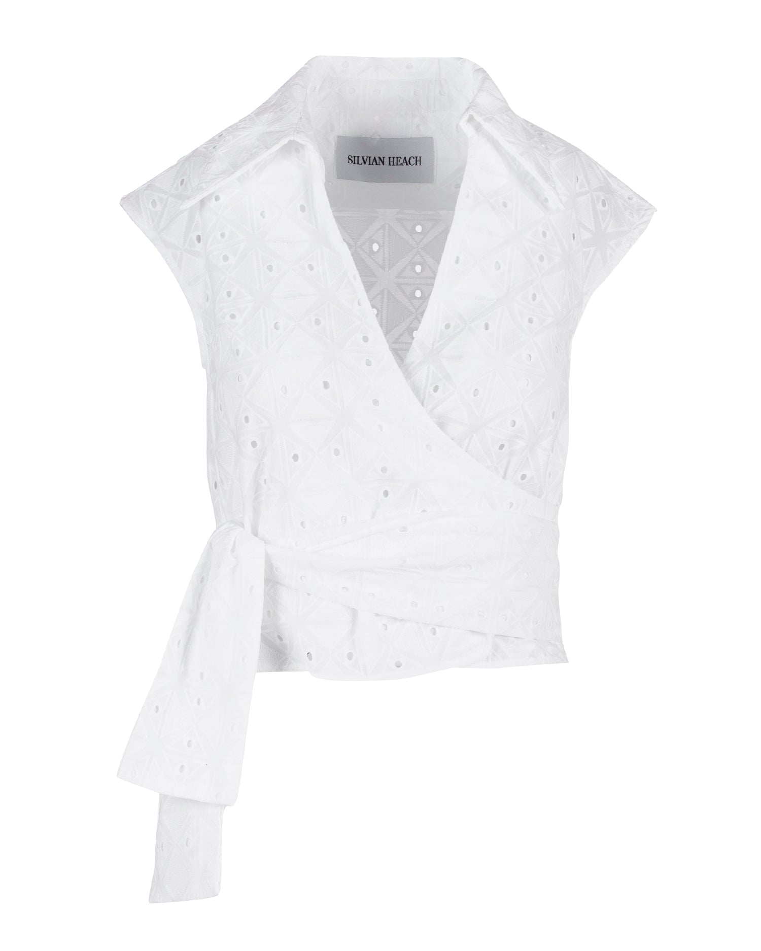 CAMICIA TRAFORATA CON INCROCIO SUL DAVANTI