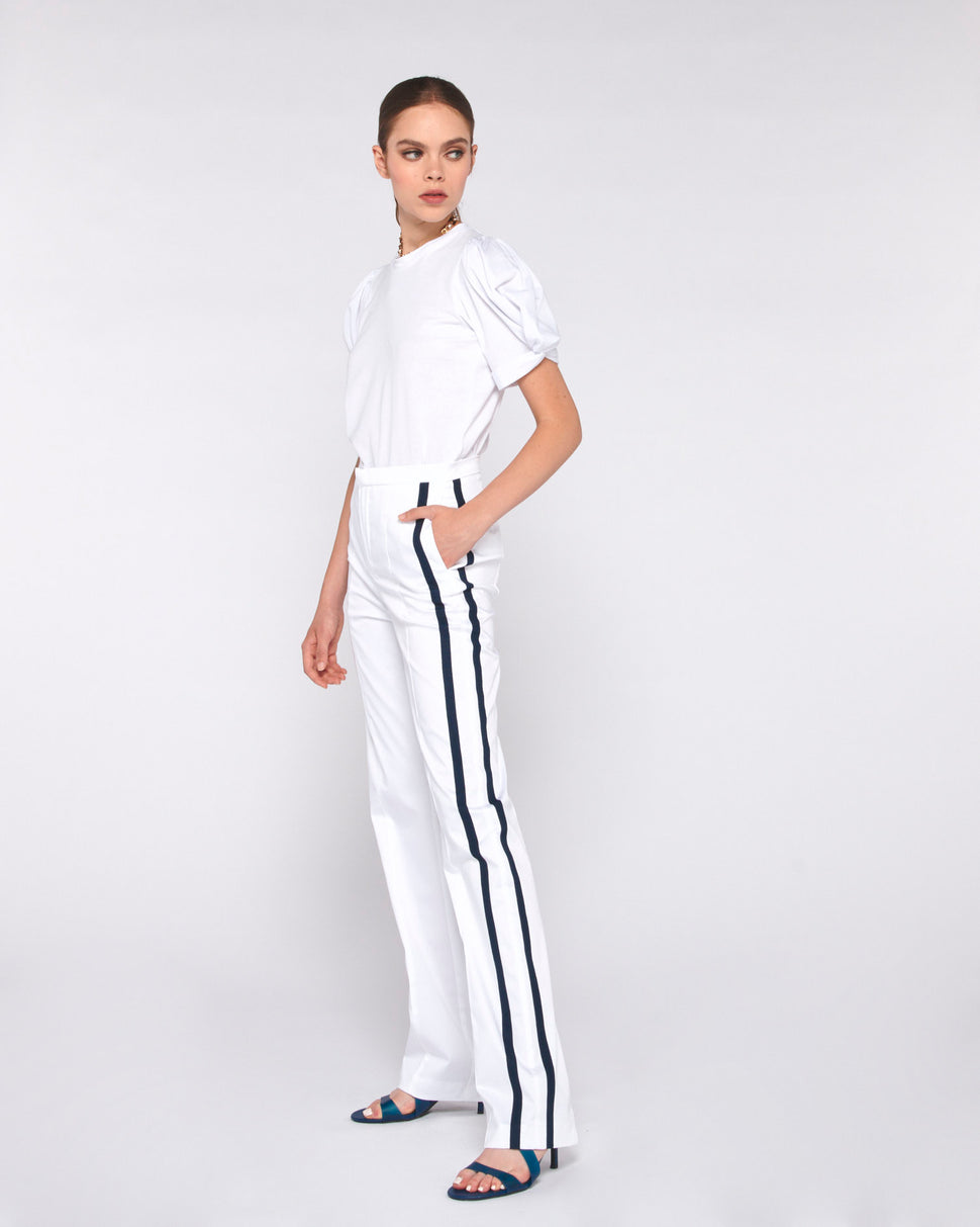 PANTALONI CON DOPPIA BANDA LATERALE - Silvianheach