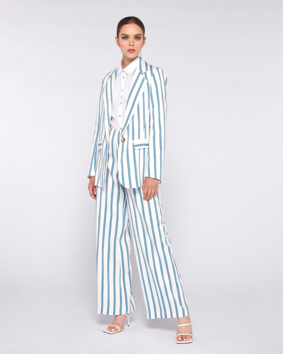 BLAZER MONOPETTO A RIGHE - Silvianheach