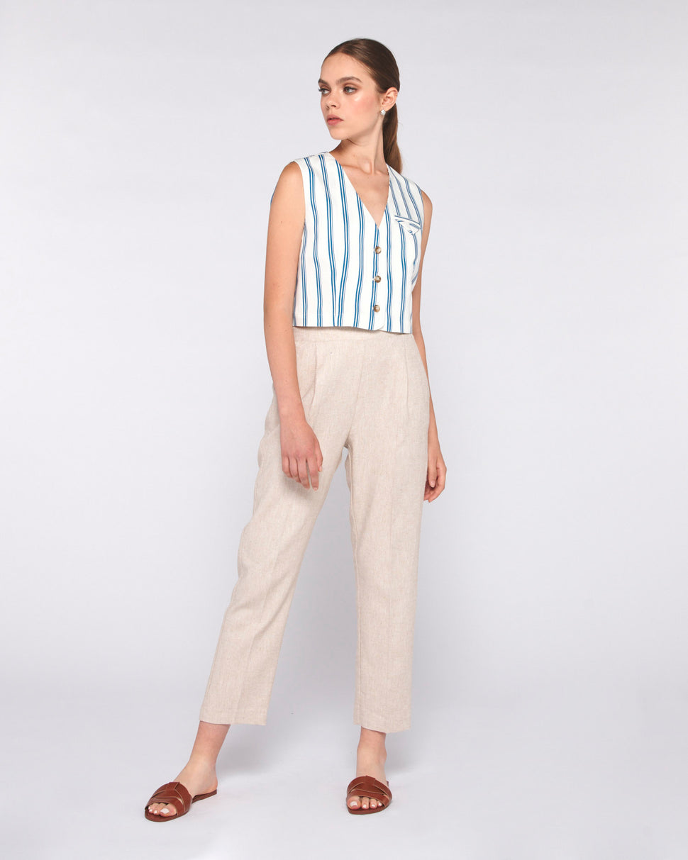 GILET A RIGHE CON TASCHINO - Silvianheach