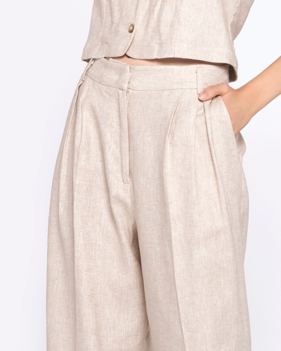 PANTALONI FLARE CON PINCES - Silvianheach