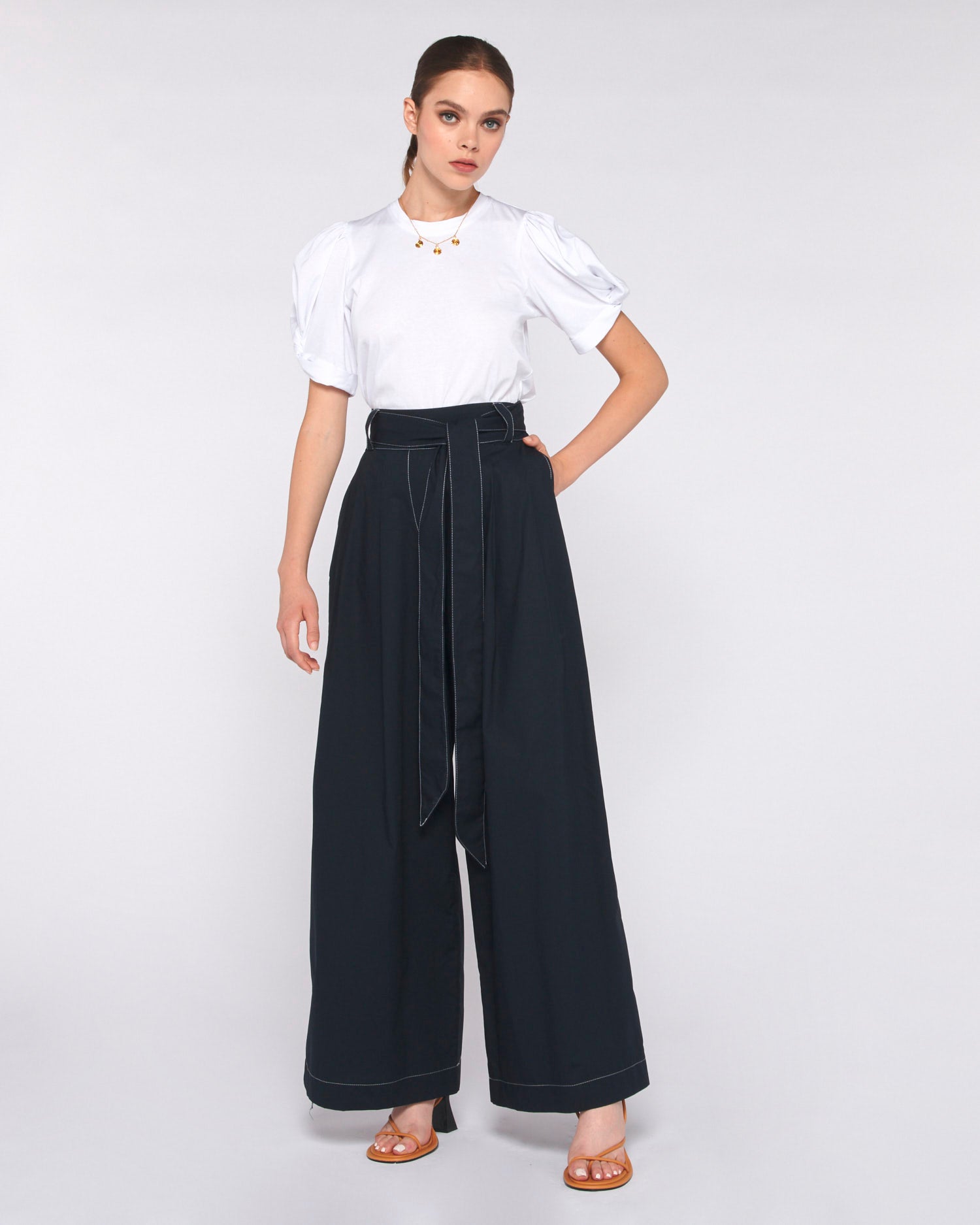 T-SHIRT CON MANICHE A PALLONCINO - Silvianheach