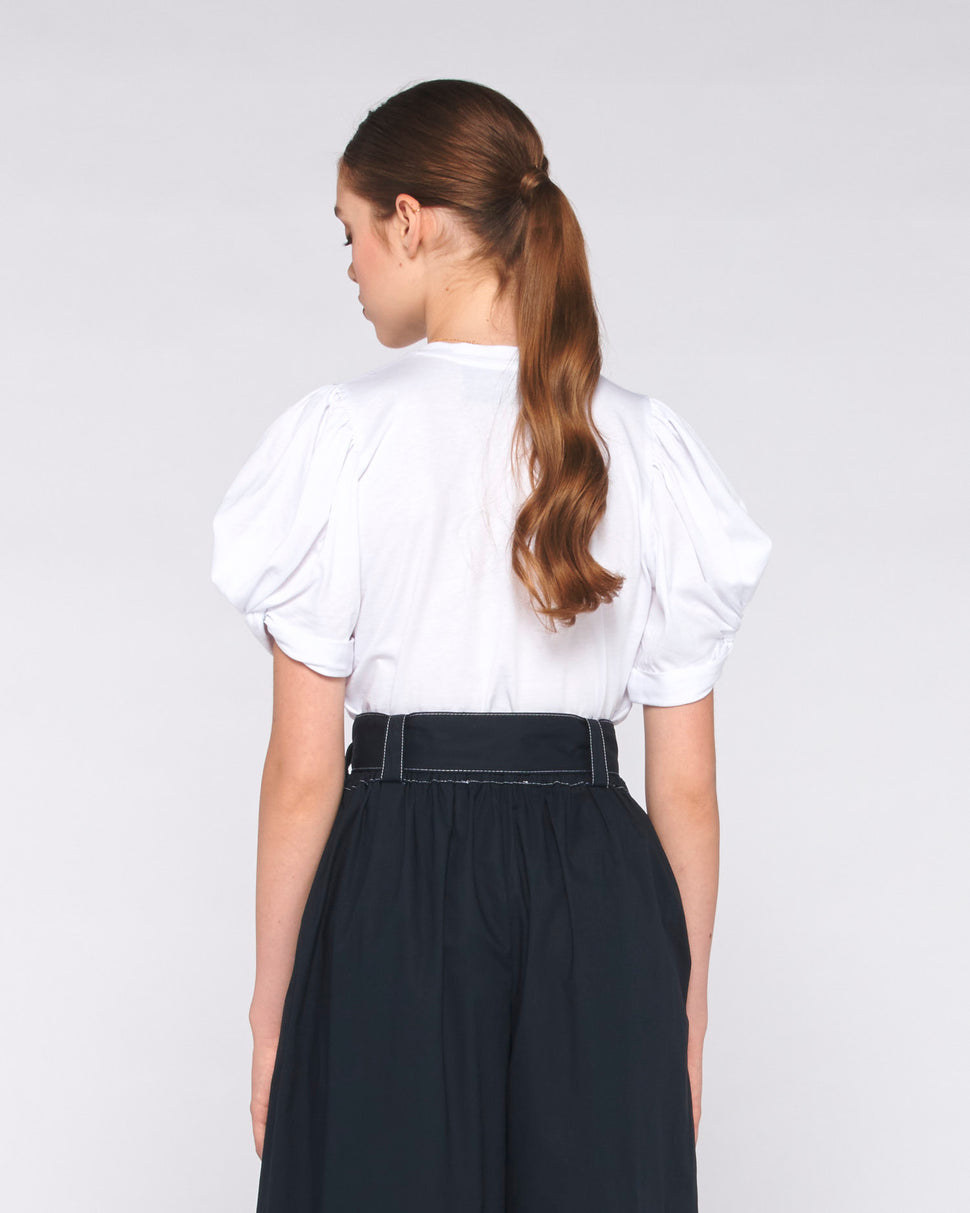 T-SHIRT CON MANICHE A PALLONCINO - Silvianheach