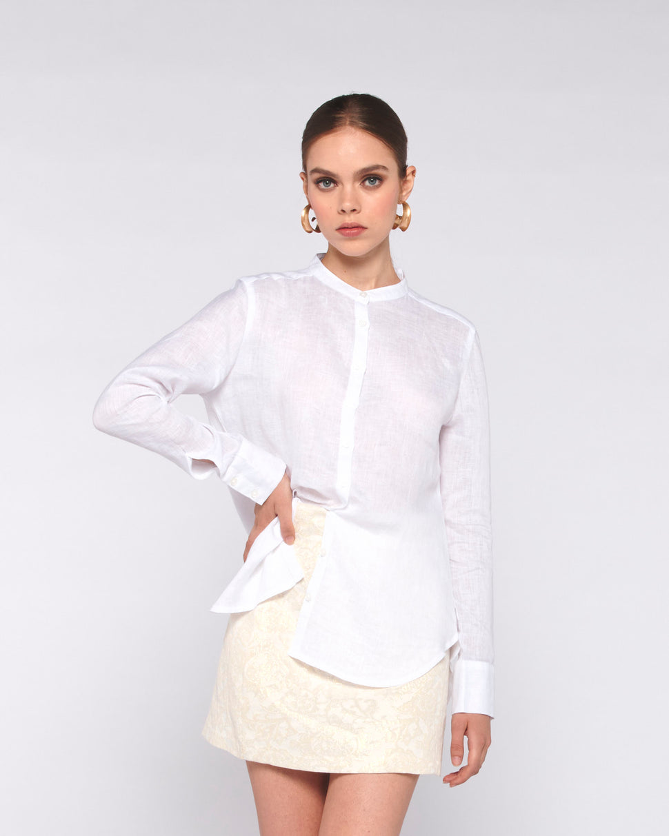 CAMICIA CON COLLO ALLA COREANA - Silvianheach