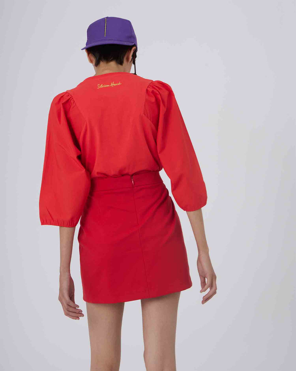 T-SHIRT CON LOGO A CONTRASTO - Silvianheach