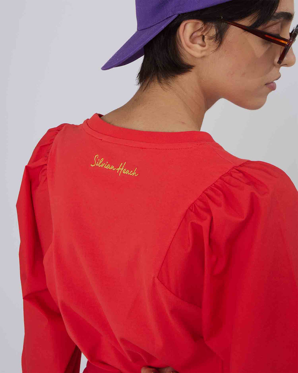 T-SHIRT CON LOGO A CONTRASTO - Silvianheach