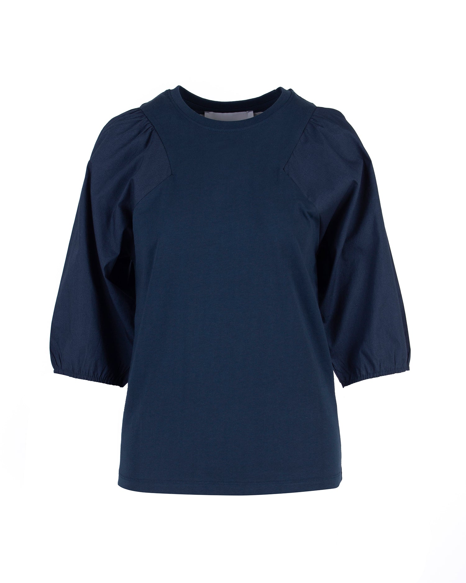 T-SHIRT CON LOGO A CONTRASTO