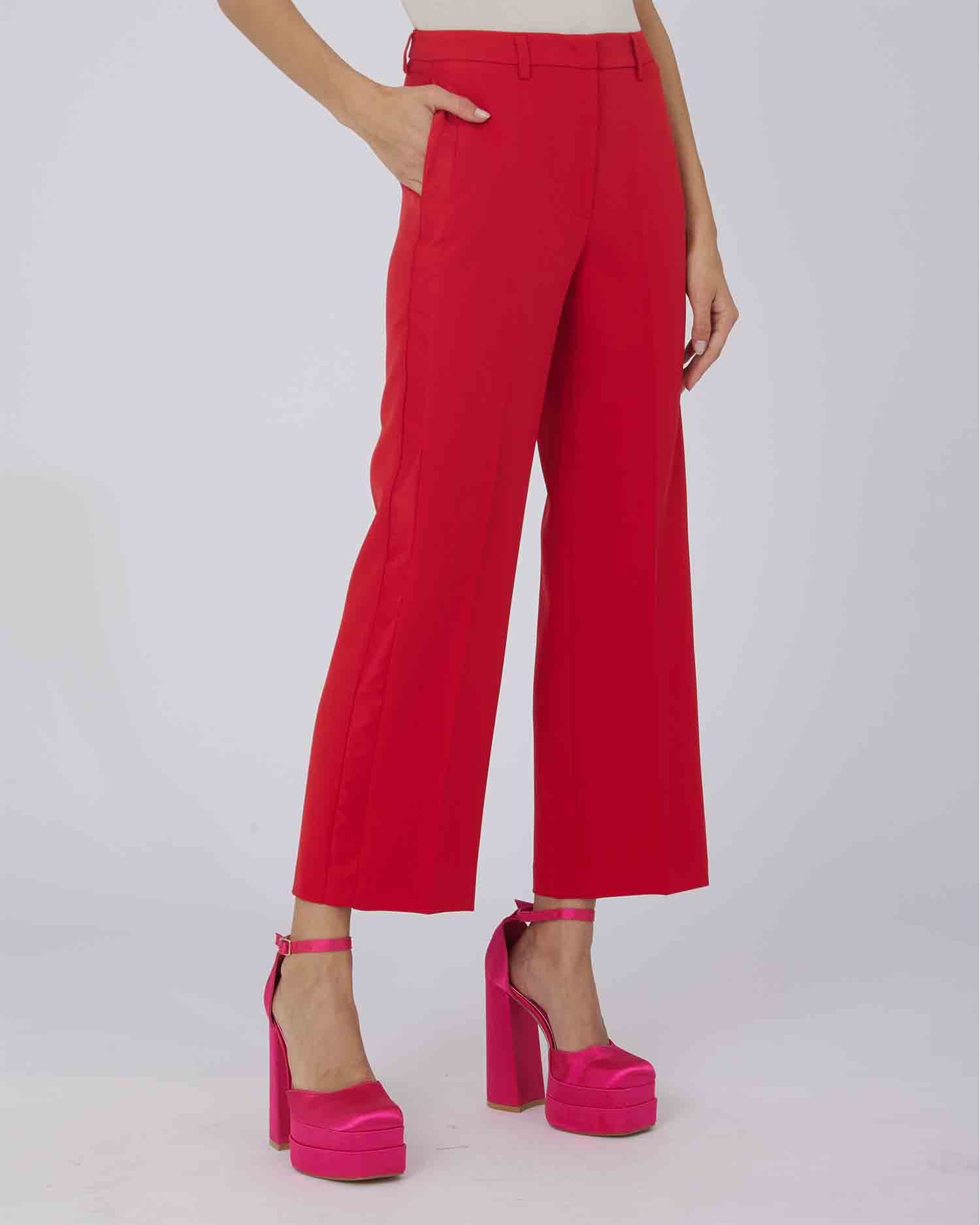 PANTALONI AMPI CON CINTURA E PASSANTI - Silvianheach