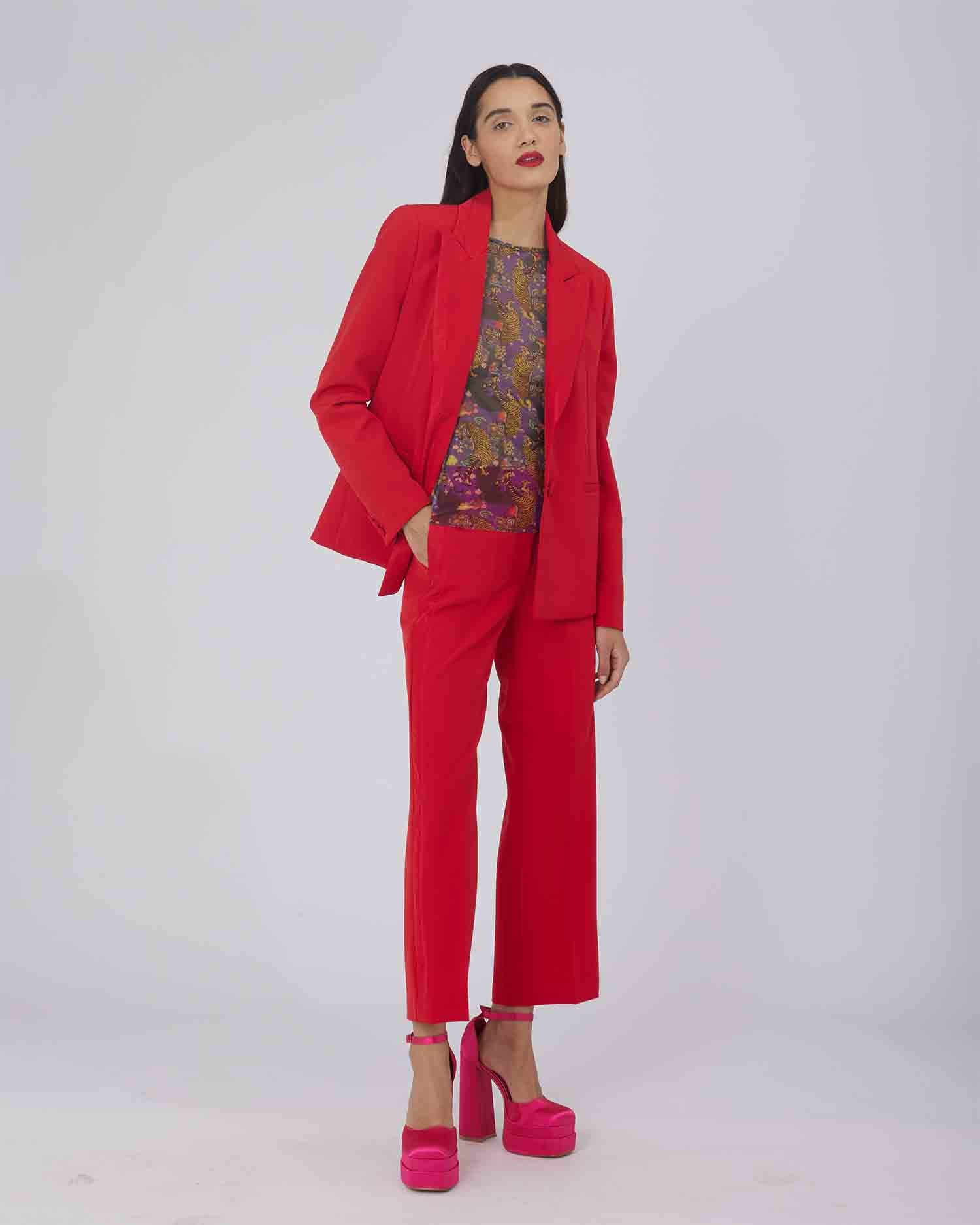 PANTALONI AMPI CON CINTURA E PASSANTI - Silvianheach