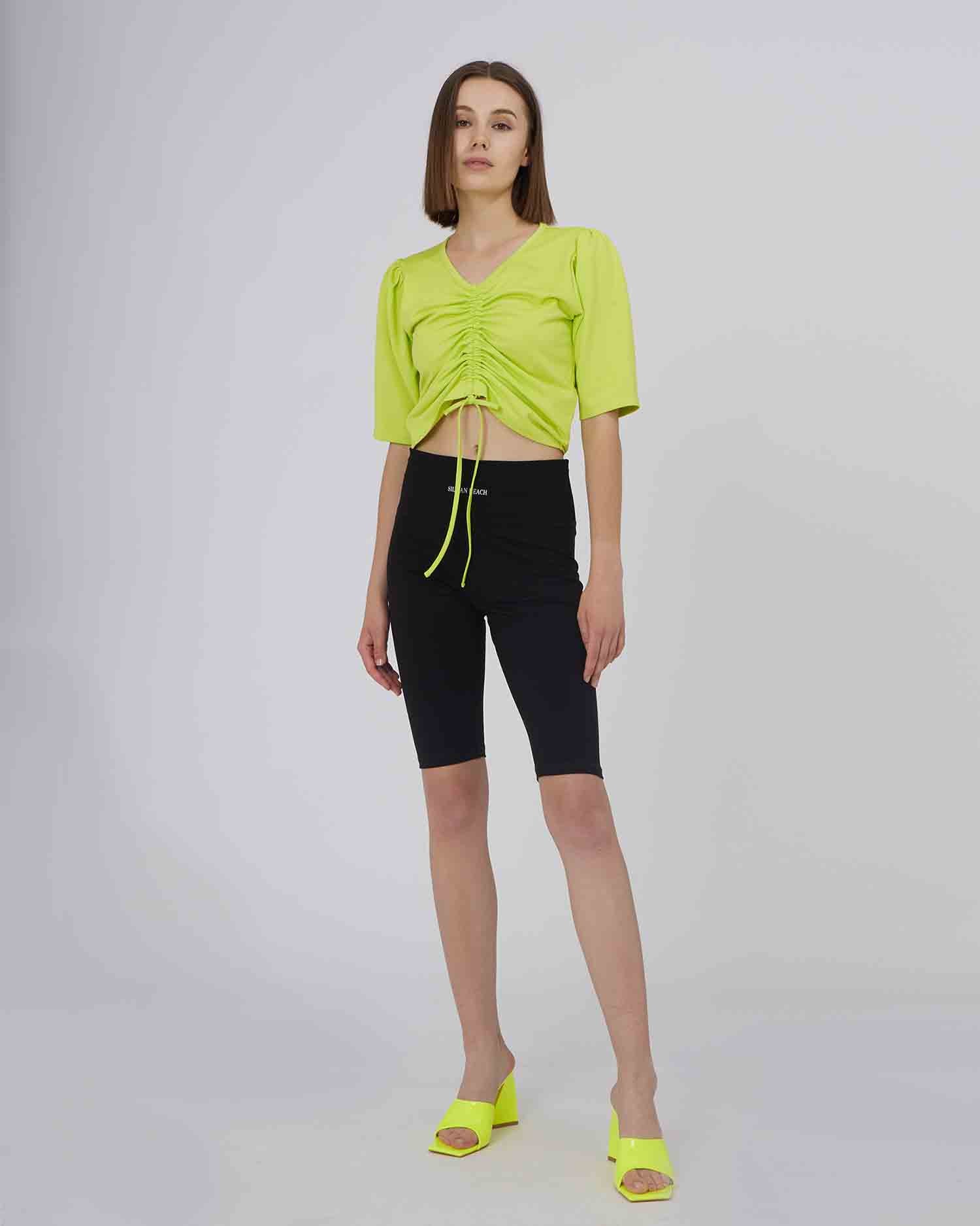 T-SHIRT CON ARRICCIATURA SUL DAVANTI - Silvianheach