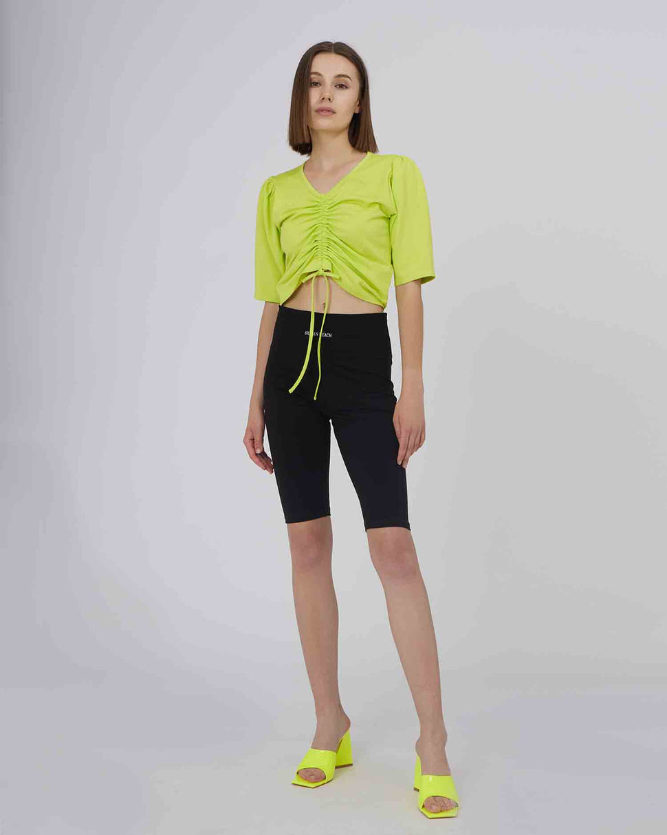 T-SHIRT CON ARRICCIATURA SUL DAVANTI - Silvianheach