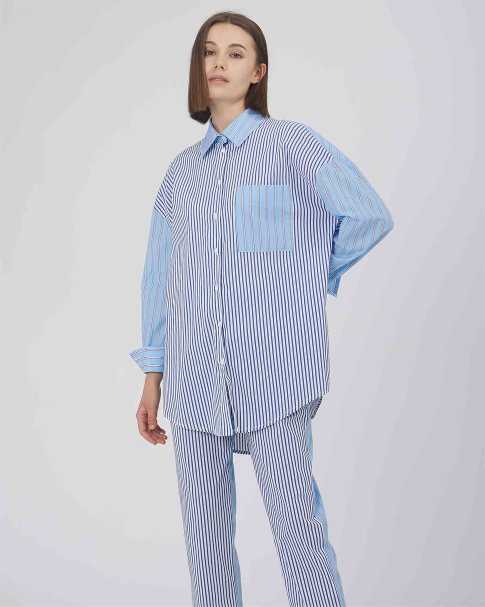 CAMICIA A FANTASIA CON TASCHINO - Silvianheach
