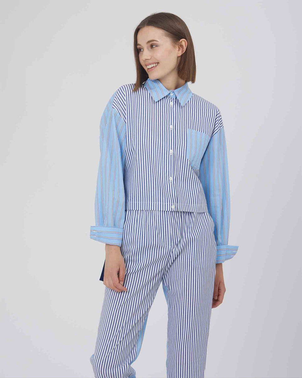 CAMICIA CON FANTASIA A CONTRASTO - Silvianheach