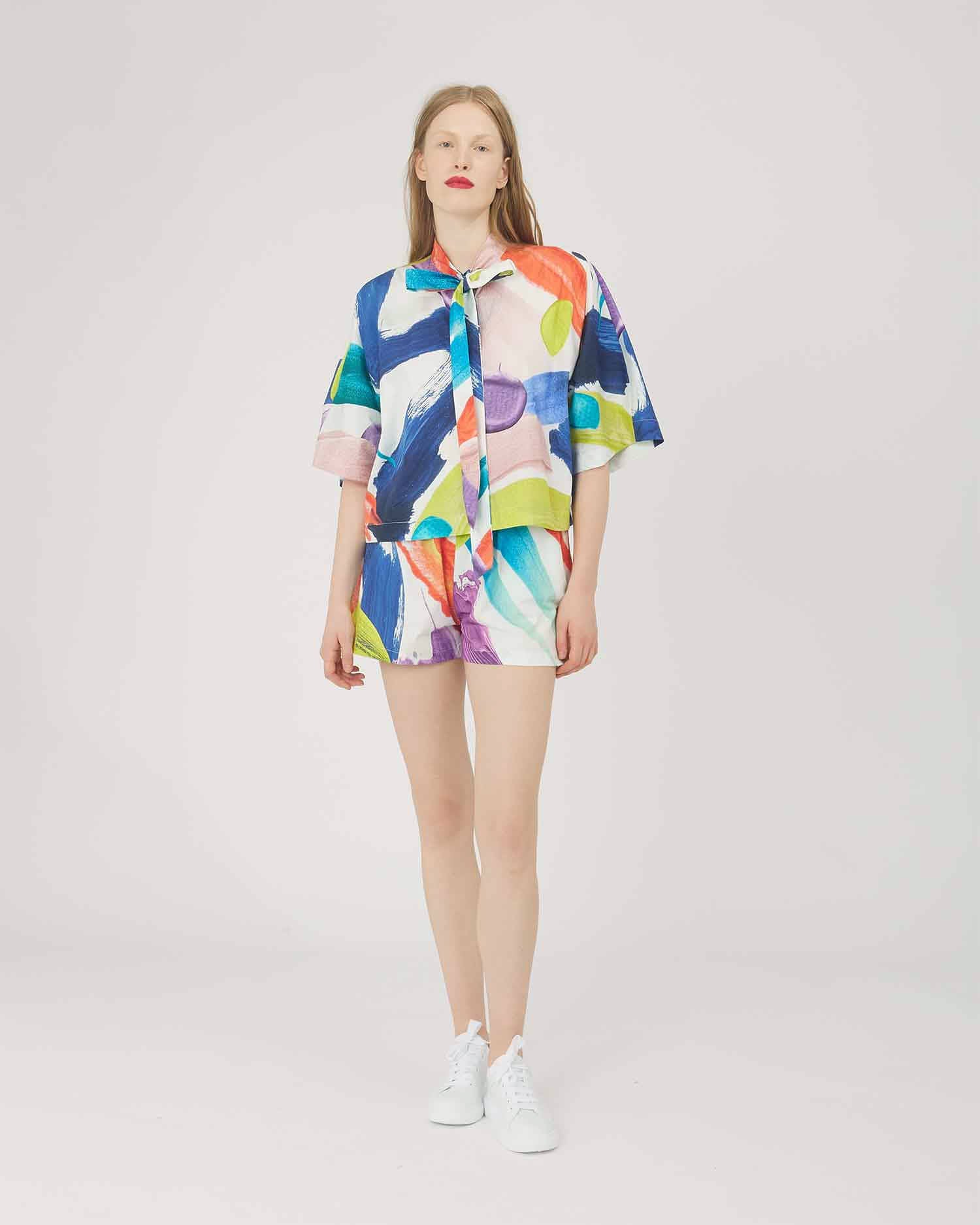 BLUSA A FANTASIA MULTICOLOR - Silvianheach