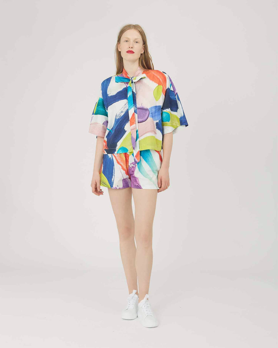 BLUSA A FANTASIA MULTICOLOR - Silvianheach