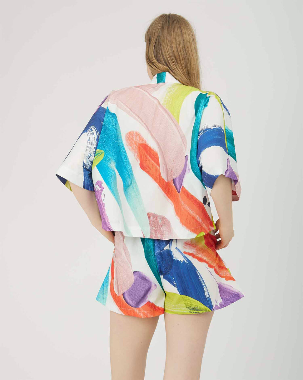BLUSA A FANTASIA MULTICOLOR - Silvianheach