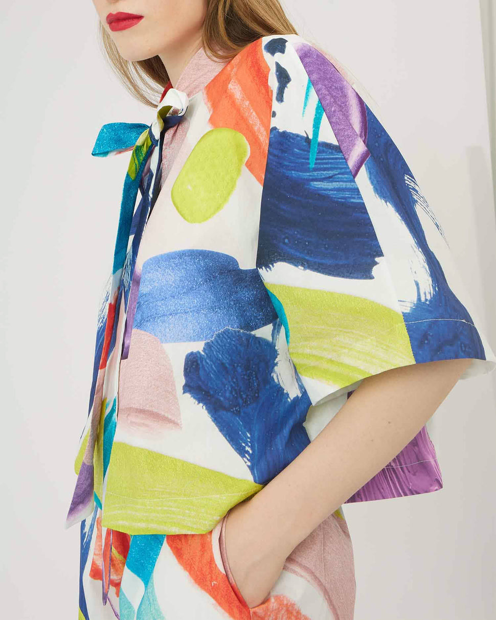 BLUSA A FANTASIA MULTICOLOR - Silvianheach
