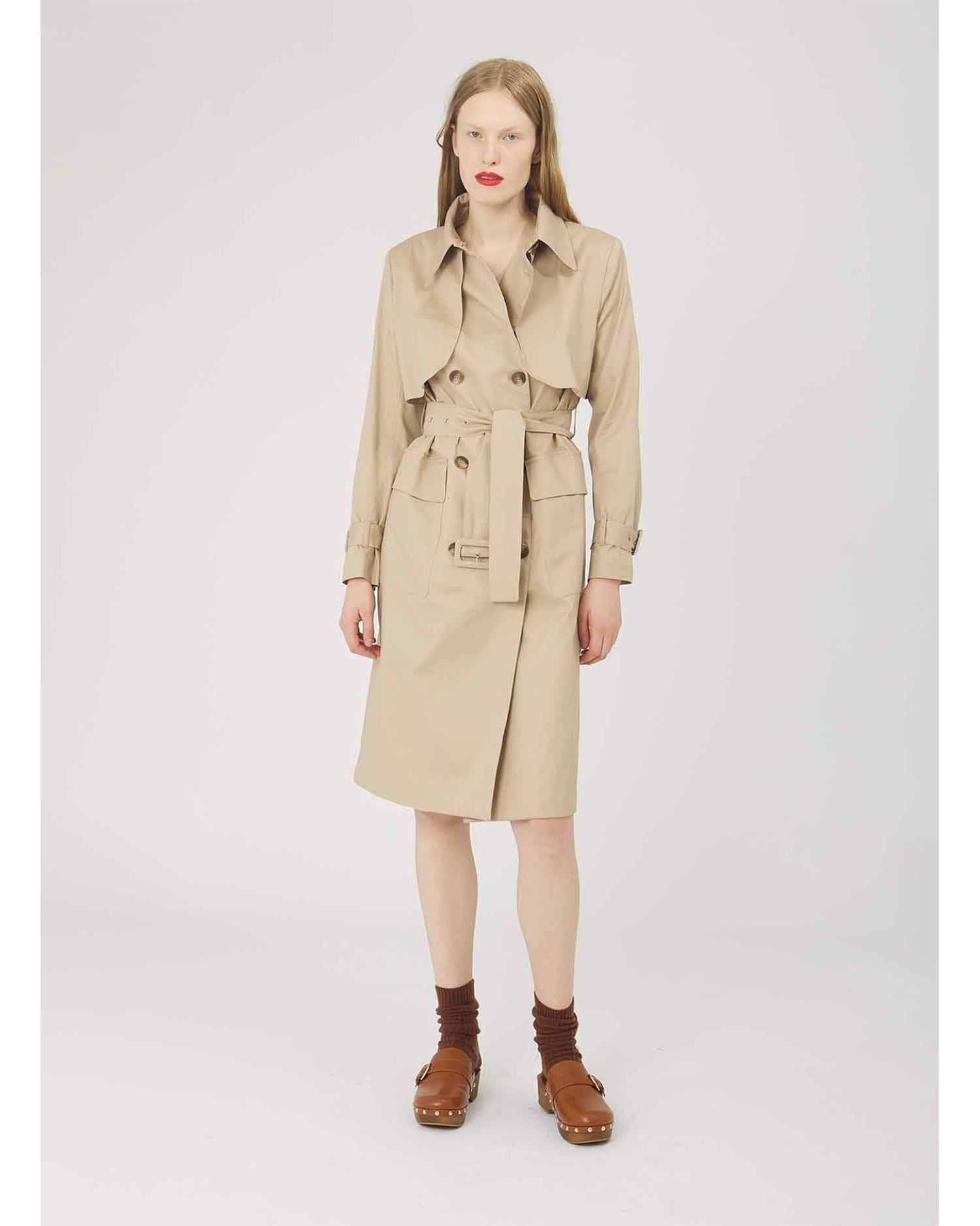 TRENCH LUNGO CON CINTURA - Silvianheach