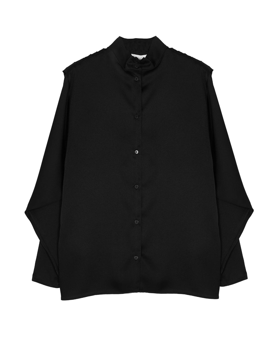 Blusa a collo alto con cappuccio - Silvianheach