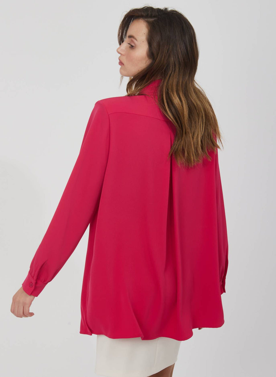 Blusa over con fiocco al collo - Silvianheach