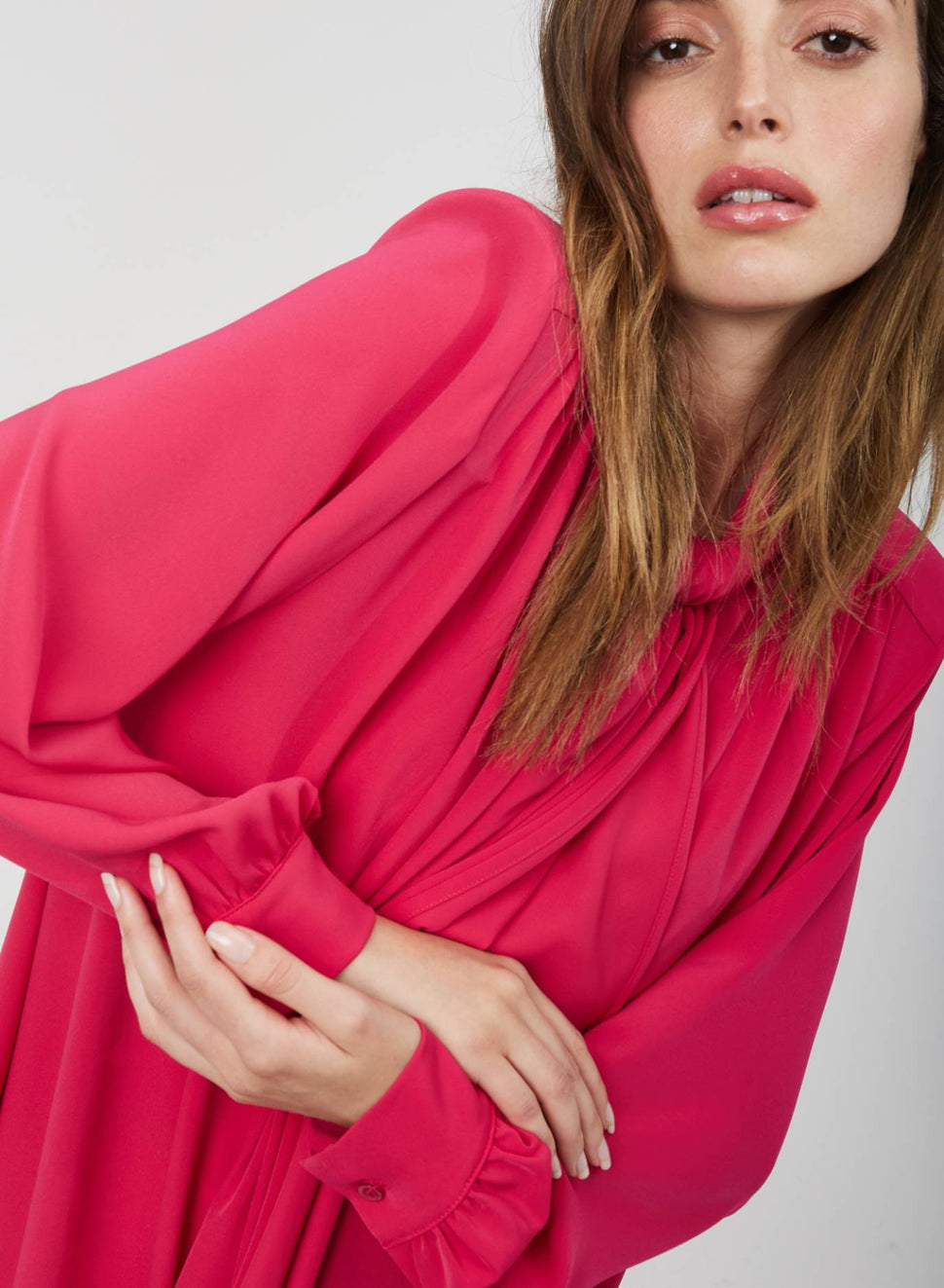 Blusa over con fiocco al collo - Silvianheach