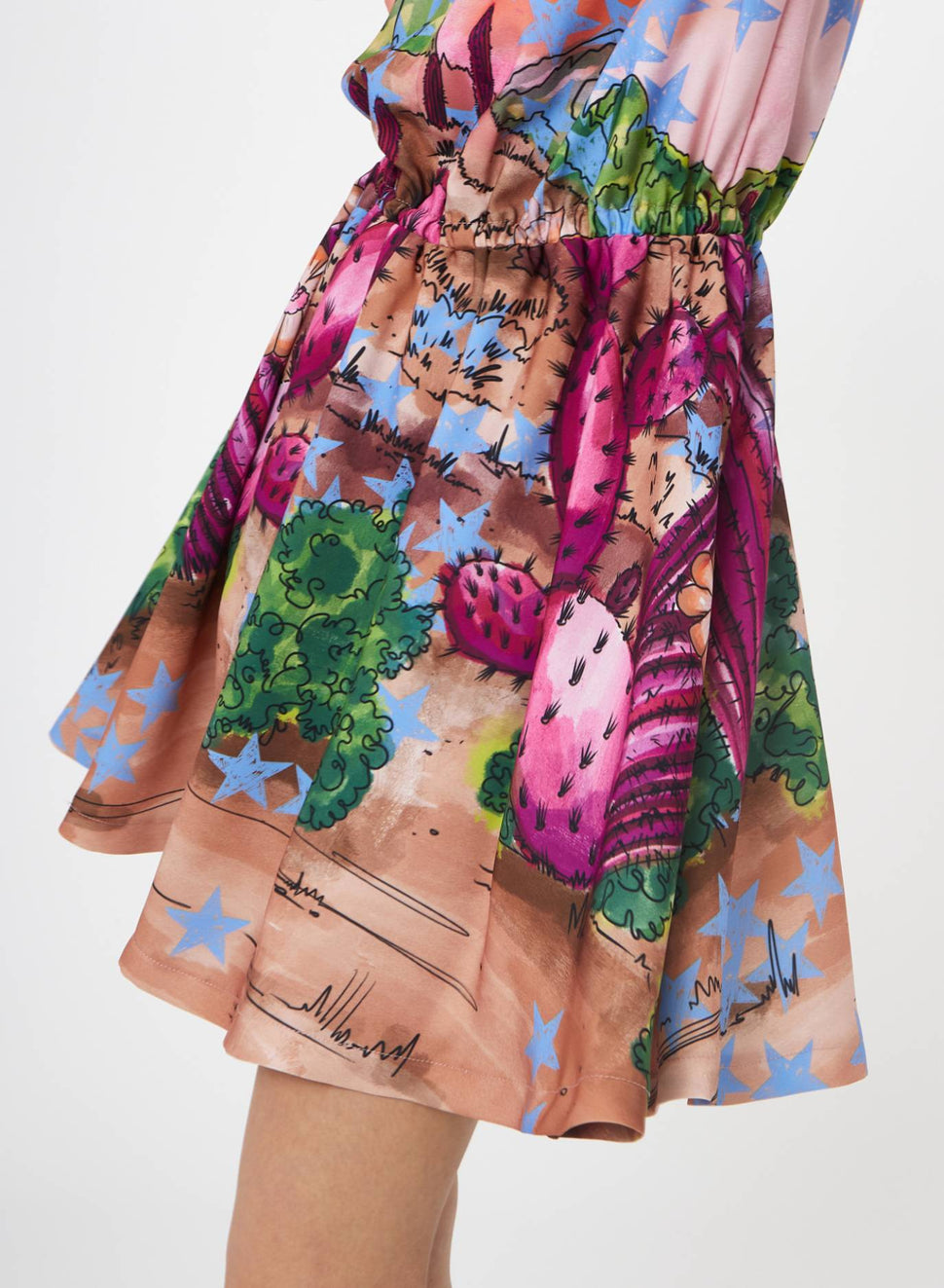 Abito corto con stampa cactus - Silvianheach