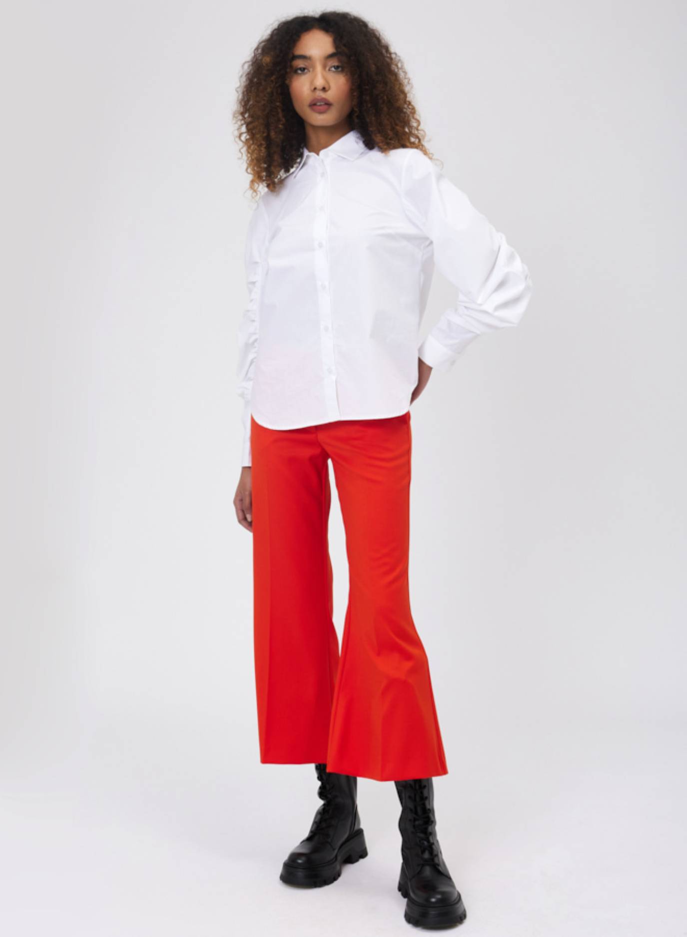 Camicia slim con manica arricciata - Silvianheach