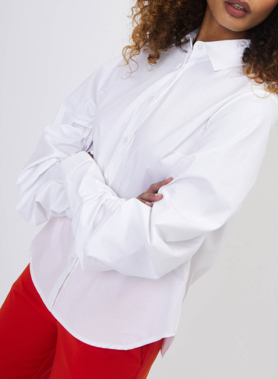 Camicia slim con manica arricciata - Silvianheach