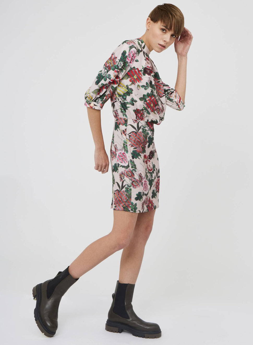 Abito mini con stampa fiori - Silvianheach