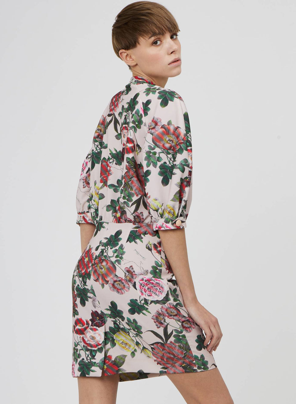 Abito mini con stampa fiori - Silvianheach