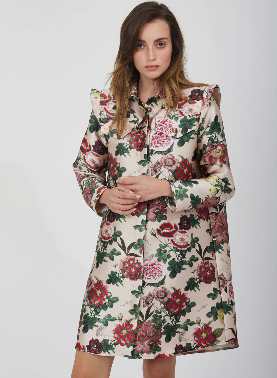 Soprabito con stampa fiori - Silvianheach