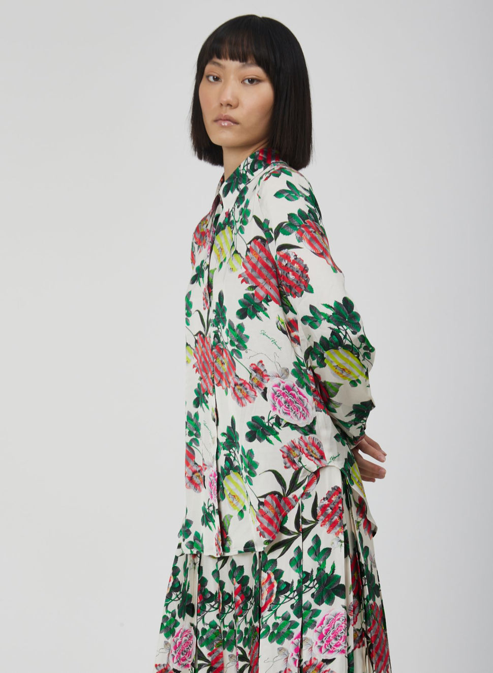 Camicia classica con stampa a fiori - Silvianheach