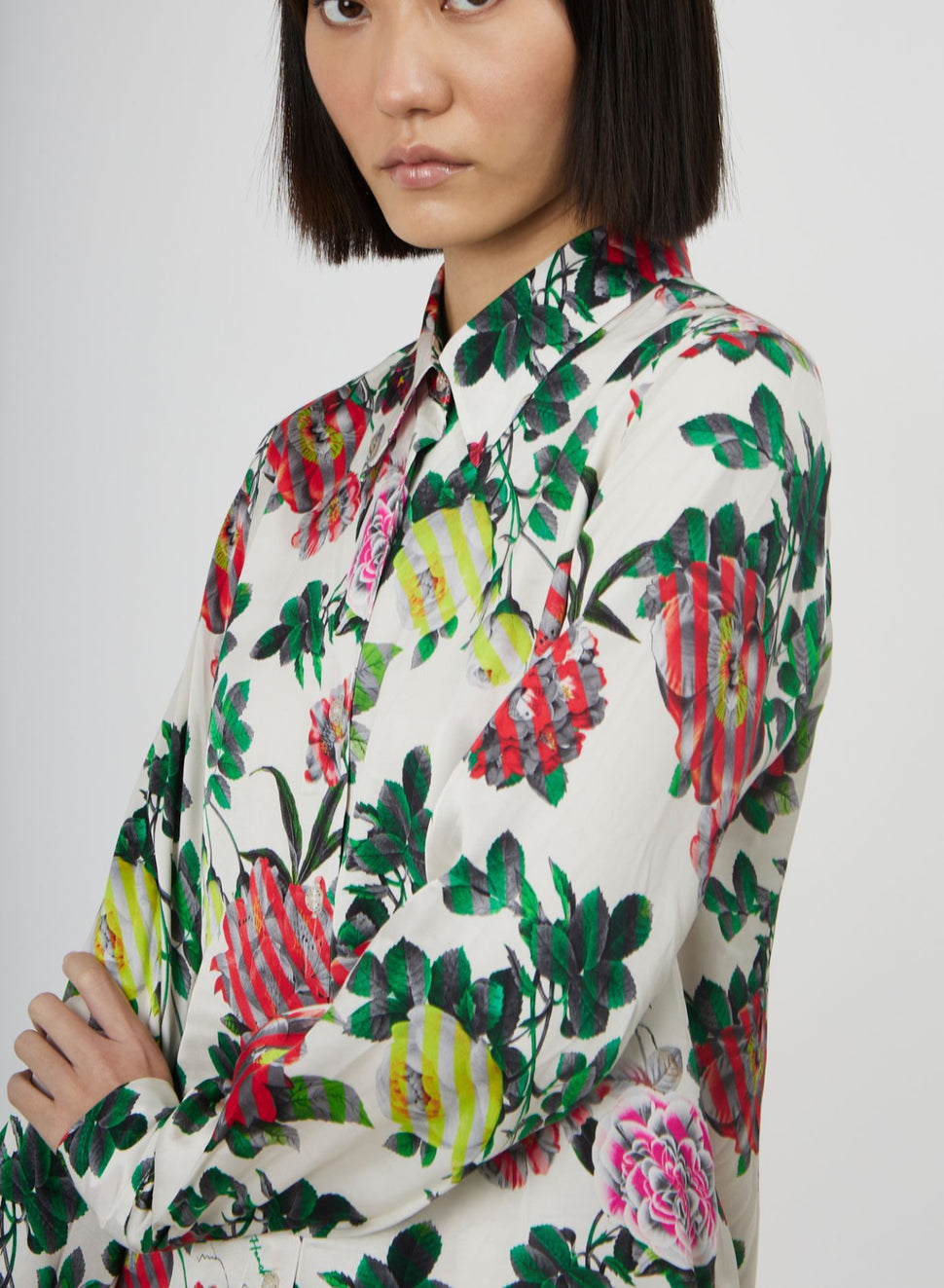 Camicia classica con stampa a fiori - Silvianheach