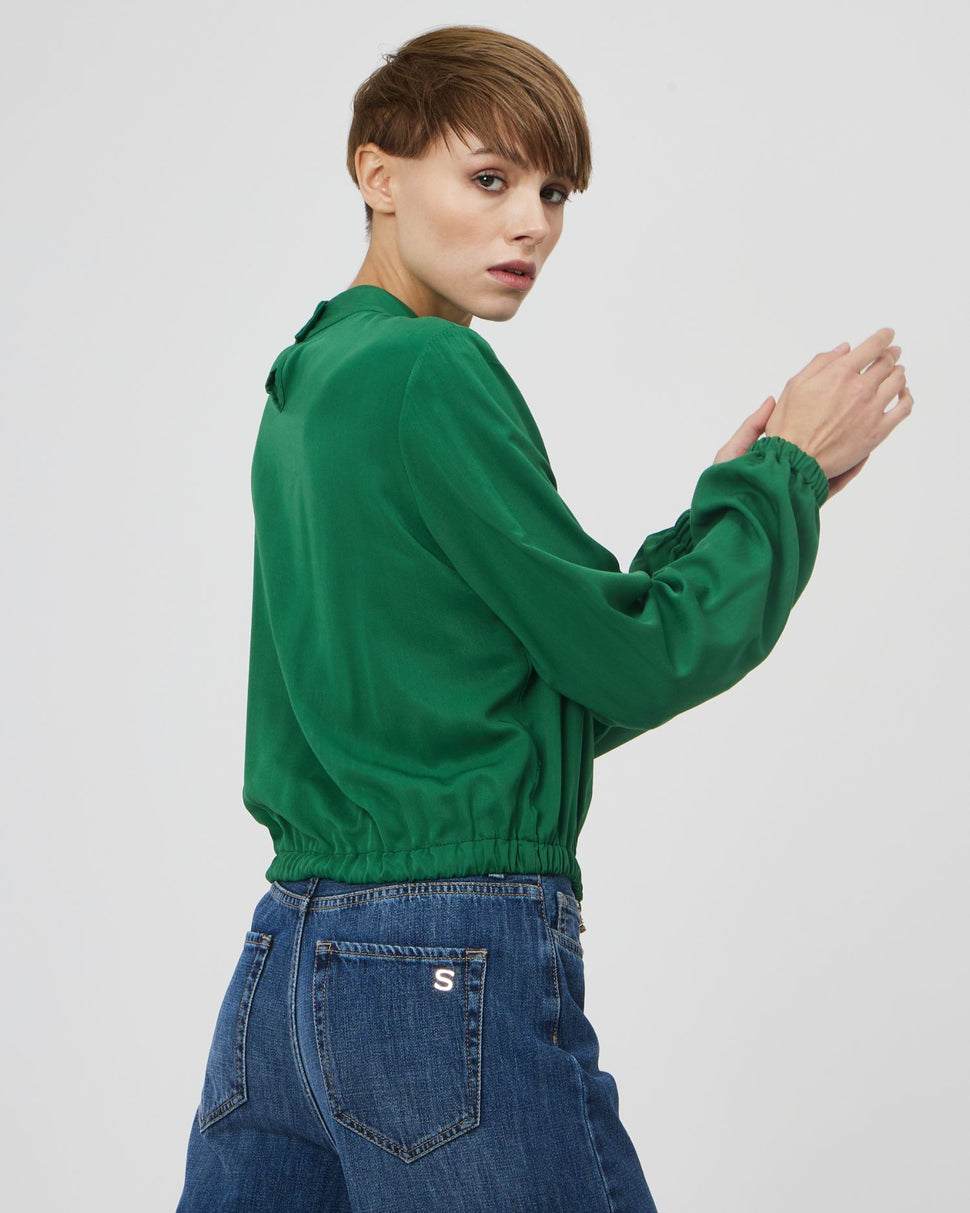 Blusa corta con elastico - Silvianheach