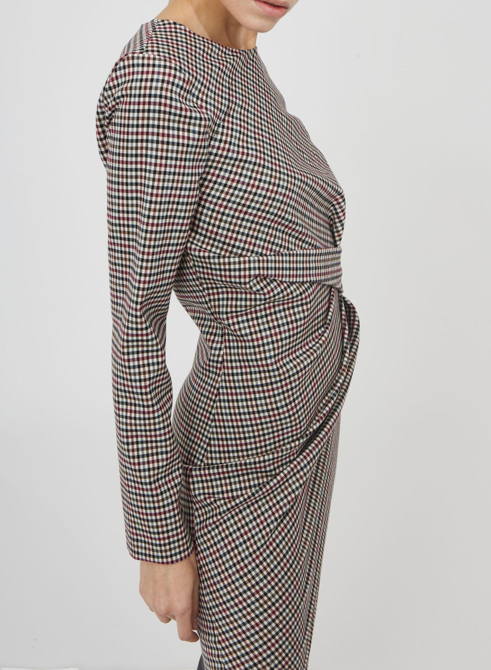 Abito a tubino con pattern check - Silvianheach