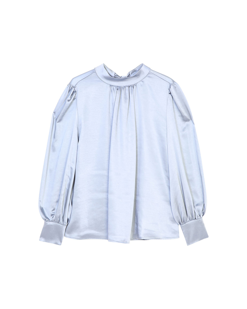 Blusa con fiocco e manica ampia - Silvianheach