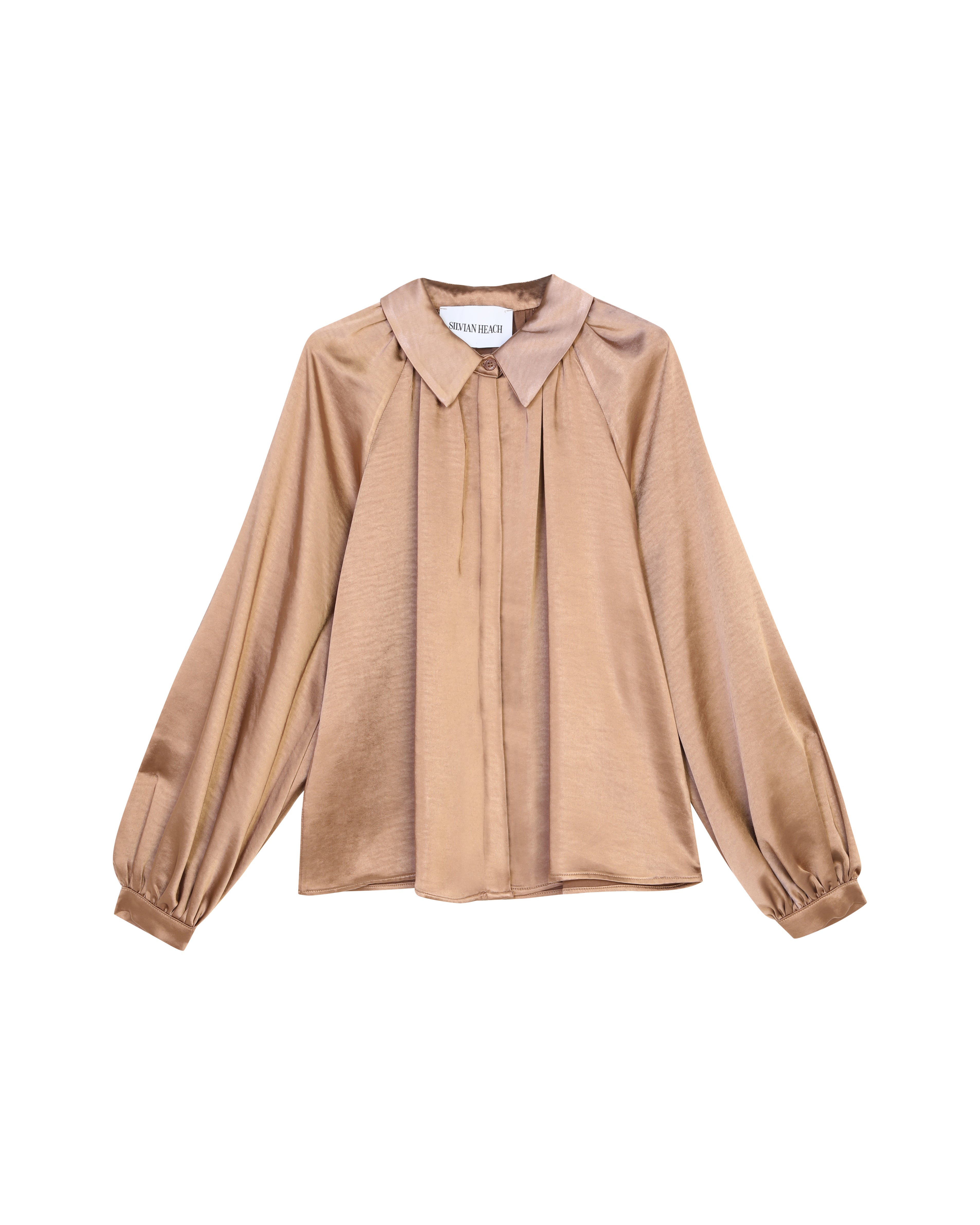 Blusa con bottoni effetto seta - Silvianheach