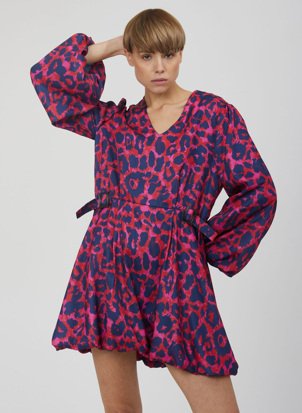 Abito corto con stampa animalier - Silvianheach