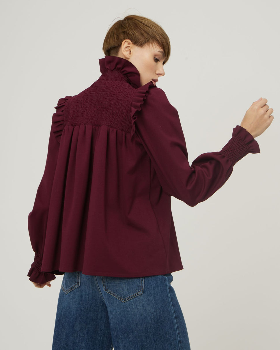 Blusa oversize con manica arricciata - Silvianheach